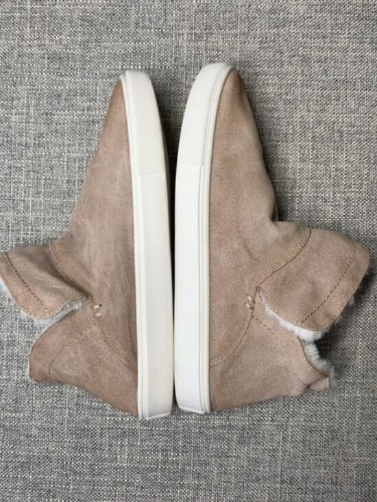 GB Thread-Up Suede Faux Shearling Sneaker Booties Sierra Tan 7 1/2 - Picture 6 of 9